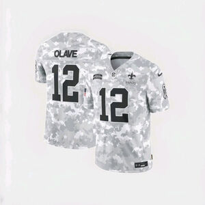 Nike New Orleans Saints 2024 Olave Artic Salute to Service Limited Jersey S NWT
